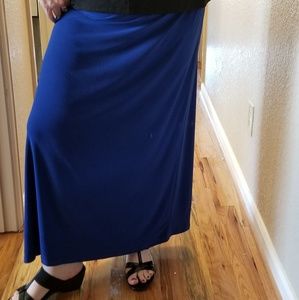 Come N See Skirts - Women's Plus Size Long Blue Skirt Come N See Skirts - Women's Plus Size Long Blue Skirt